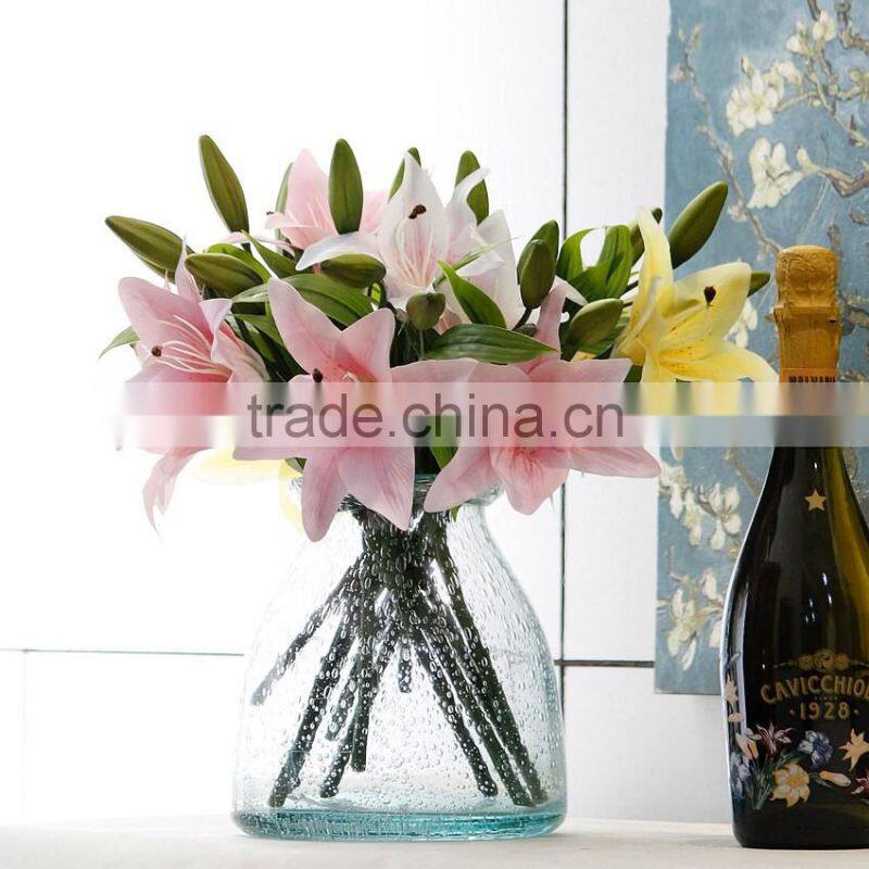 Wholesale table wedding decorative artificial lily flowers