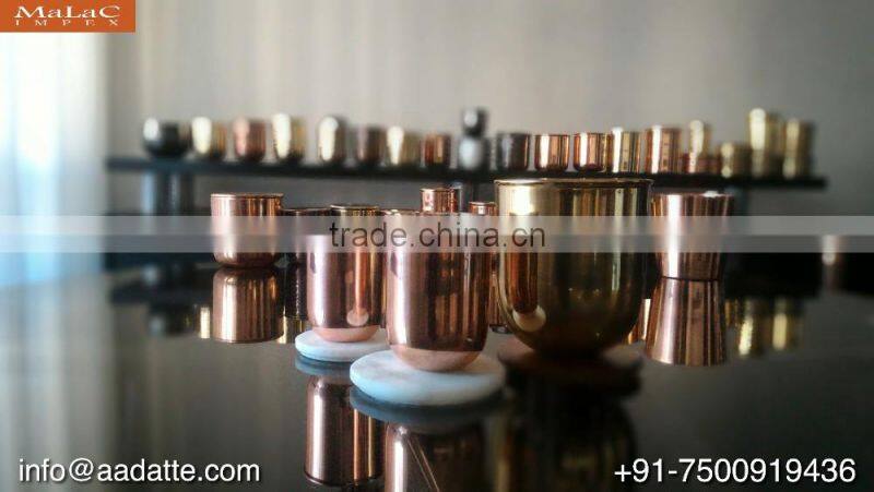 Brass candle cup copper candle jar with lid