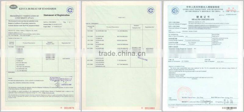 New crystal colored industries glassware