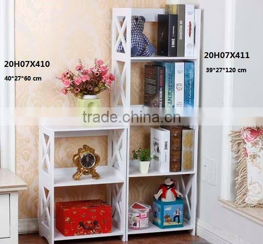 White 3-Shelf Shelving Unit, 40cm Width x 60cm Height x 27cm Depth