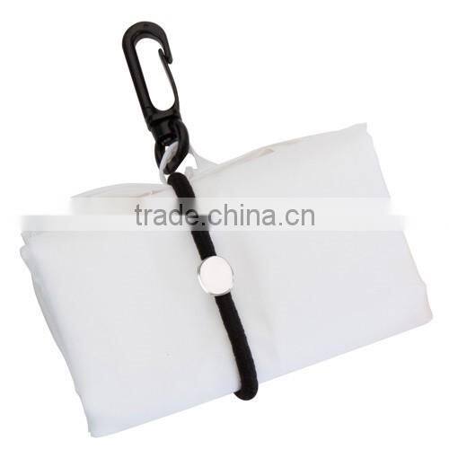 Foldable reusable polyester tote bag