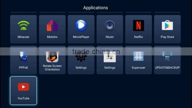 2016 Latest Android 6.0 Amlogic S905X Freesat 2GB+8GB Powerful Android TV Box Internet OTT TV Box For Wholesale
