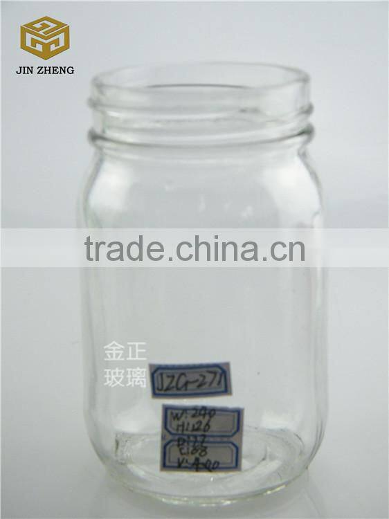 400ml cheap clear food glass jar for sale
