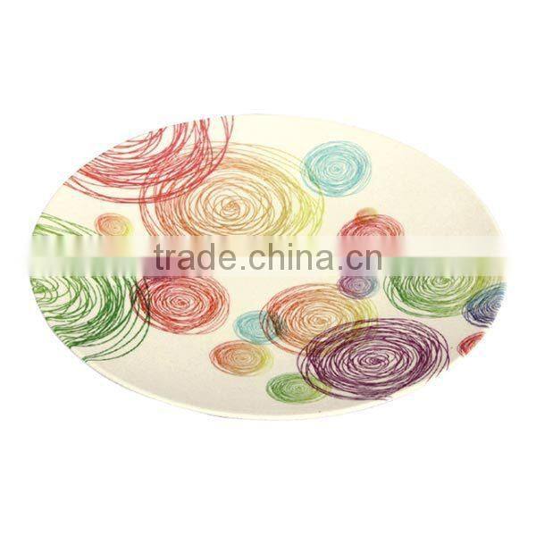 chinese factory bamboo fiber dinner plates with best desgin