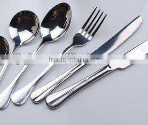 wholesale stainless steel dinnerware set with gold plating