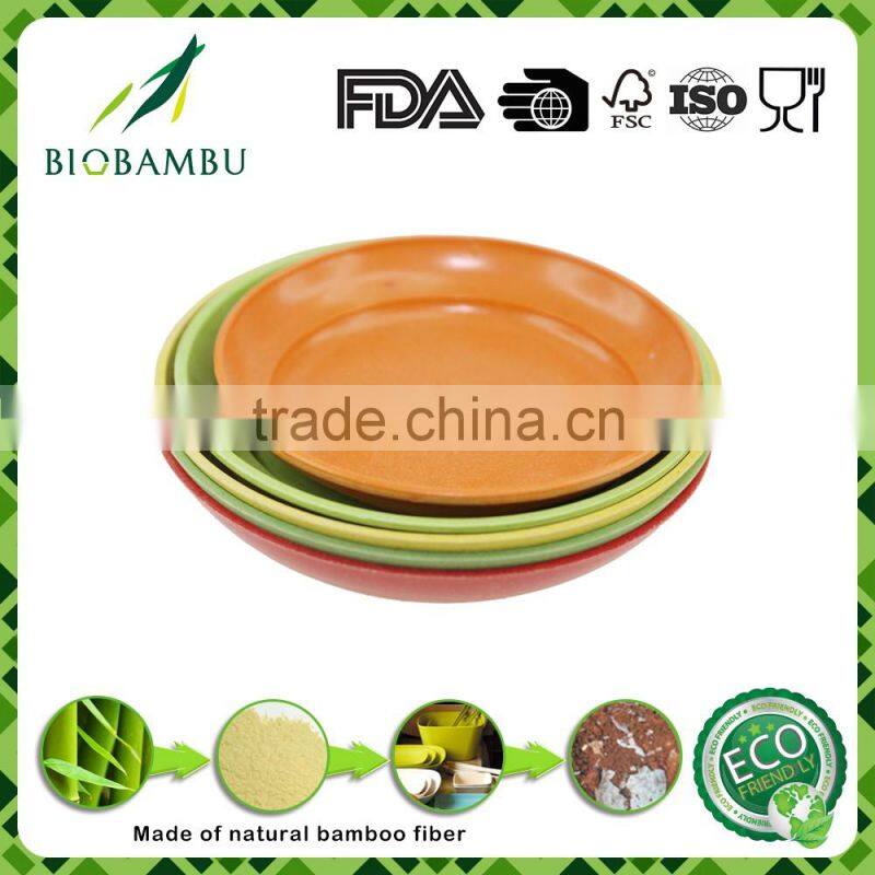 Professional manufacturer high technology natural bamboo fiber flower pot tray