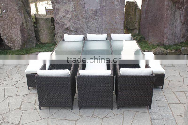 rattan table and chair sets for restaurant/garden