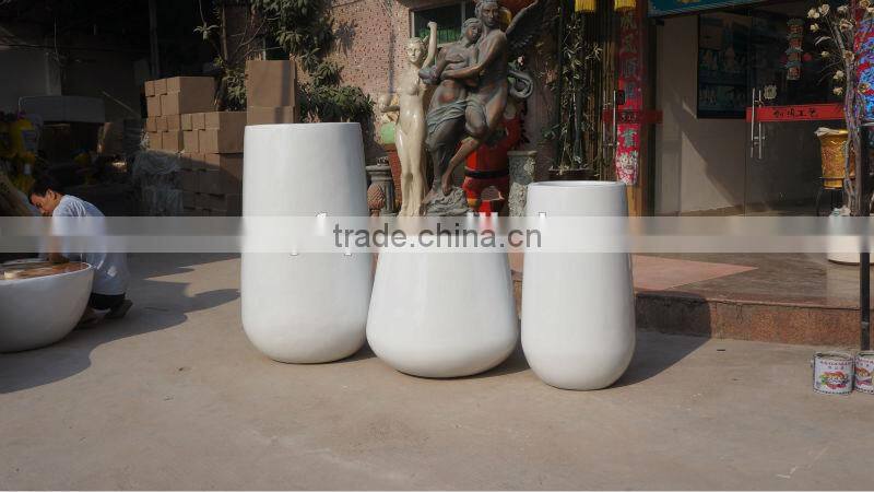 Modern fiberglass flowerpot