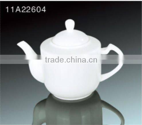 Fine bone china large white ceramic coffee and tea pot