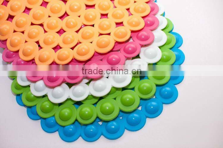 Non toxic leaf texture funny tub pvc kids plastic bath mats