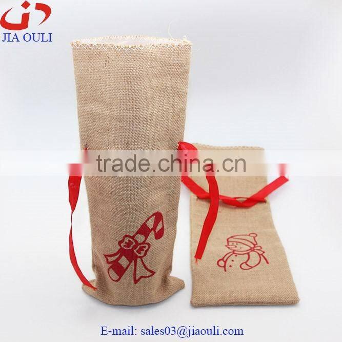 Cheap Decorative Wine Bottle Bags For Christmas