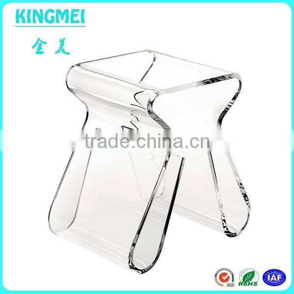 Modern hot sell chair shape acrylic brochure holder acrylic book holder acrylic magazine rack
