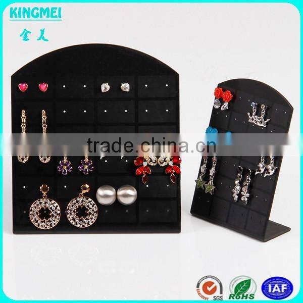 Small Freestanding Plastic L Shaped Jewelly Display Holder Earring Display Holder