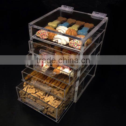 Customized acrylic food packaging display box