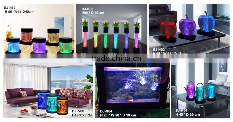 lighted water bubble acrylic jewelry display case showcase decoration