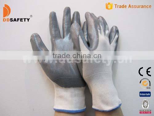 DDSAFETY 13Gauge Nitrile Coated Working Gloves