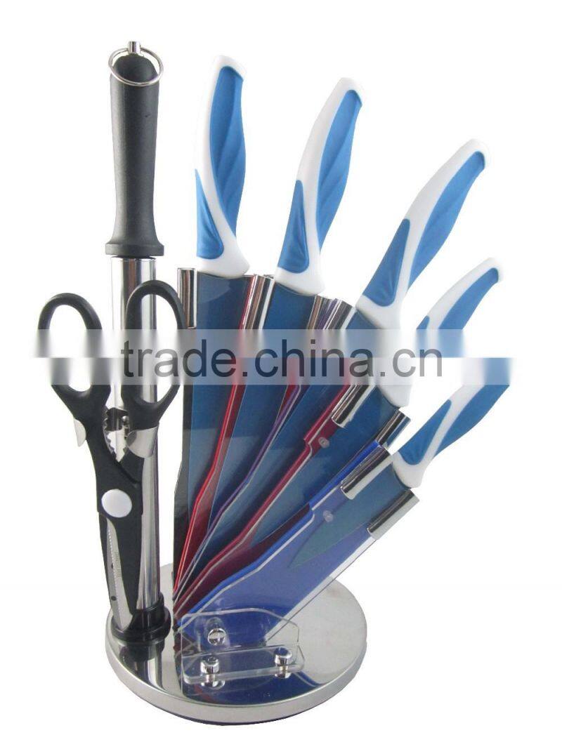 Good Quality Non Stick Knife Block Set Chef Knife Set