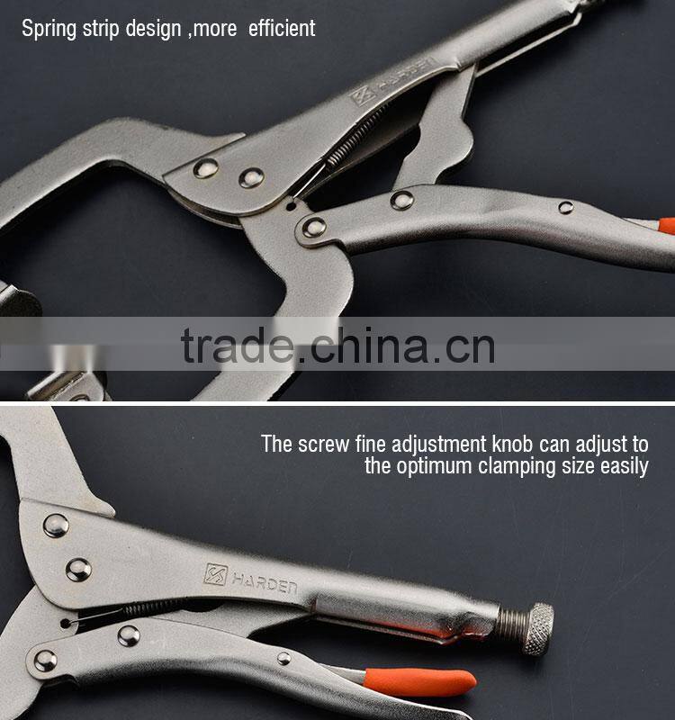 Professional C-Clamp Lock Grip Pliers With Swivel Pads