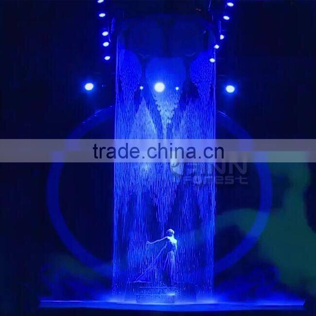 Indoor decoration removable portable fountain digital water curtain
