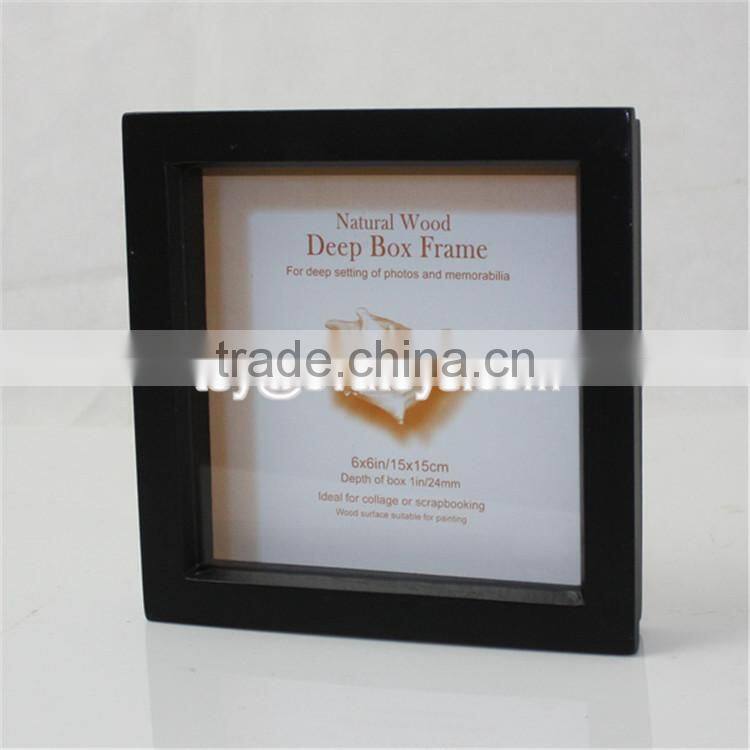 Wholesale home decoration black wooden cheap picture frames W09A006