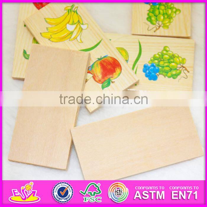 2016 top fashion educational wooden children domino game WJ277620
