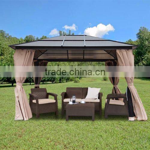 Outdoor Aluminum Waterproof Gazebo Canopy Replacement Covers 10x12