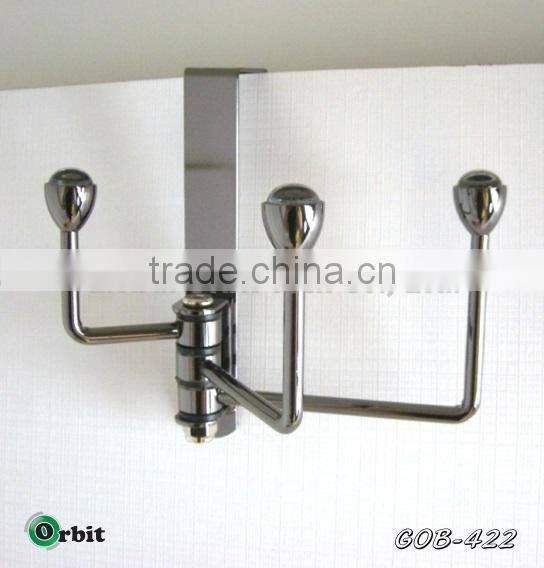 Metal over door hook design