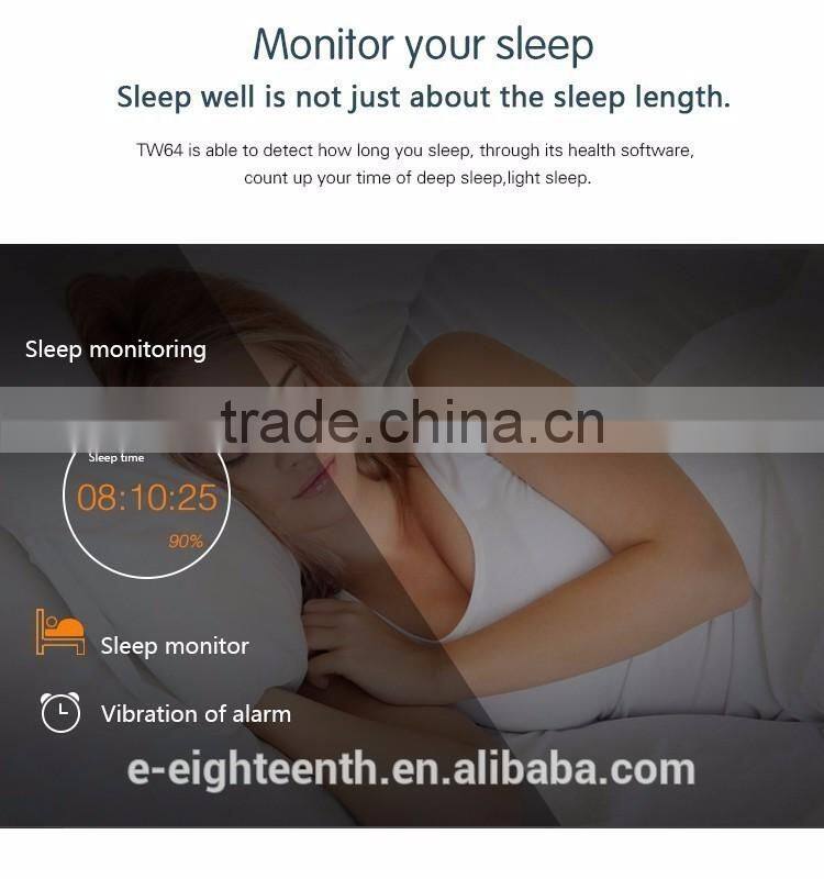 TW64 Smart Watch Fitness Tracker sports Pedometer Bluetooth Bracelet Waterproof Watch