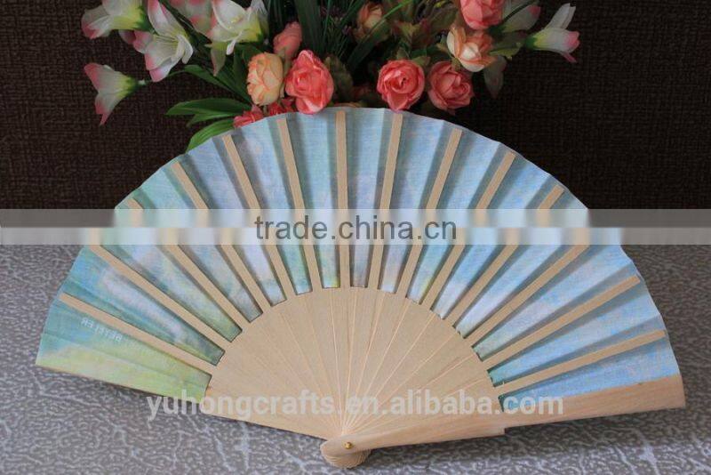 Anji Hand Fan Factory Spanish wood fan wholesale