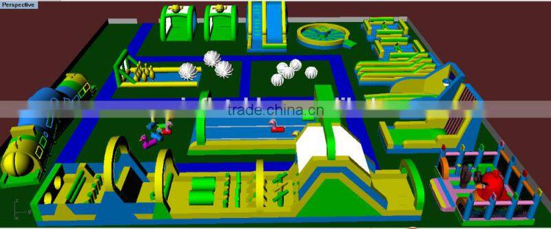 Factory price kids inflatable amusement park with high quality