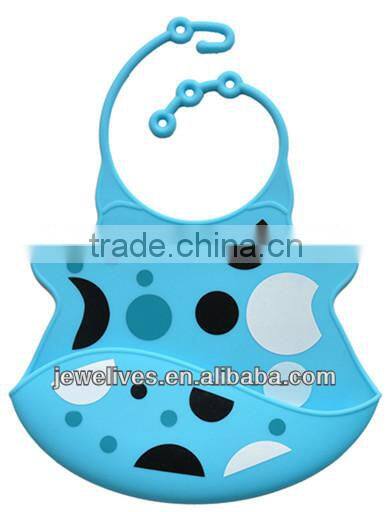 Wholesale bandana plain white silicone baby bib