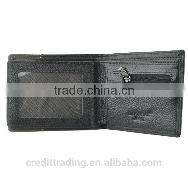 2015 european wholesale design leather wallet for men
