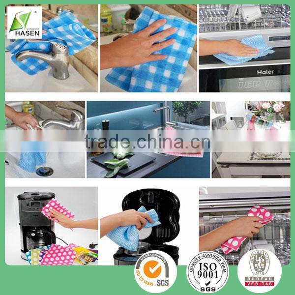high quality wood pulp spunlace nonwoven fabric jumbo roll/cleaning product/cleaning tool