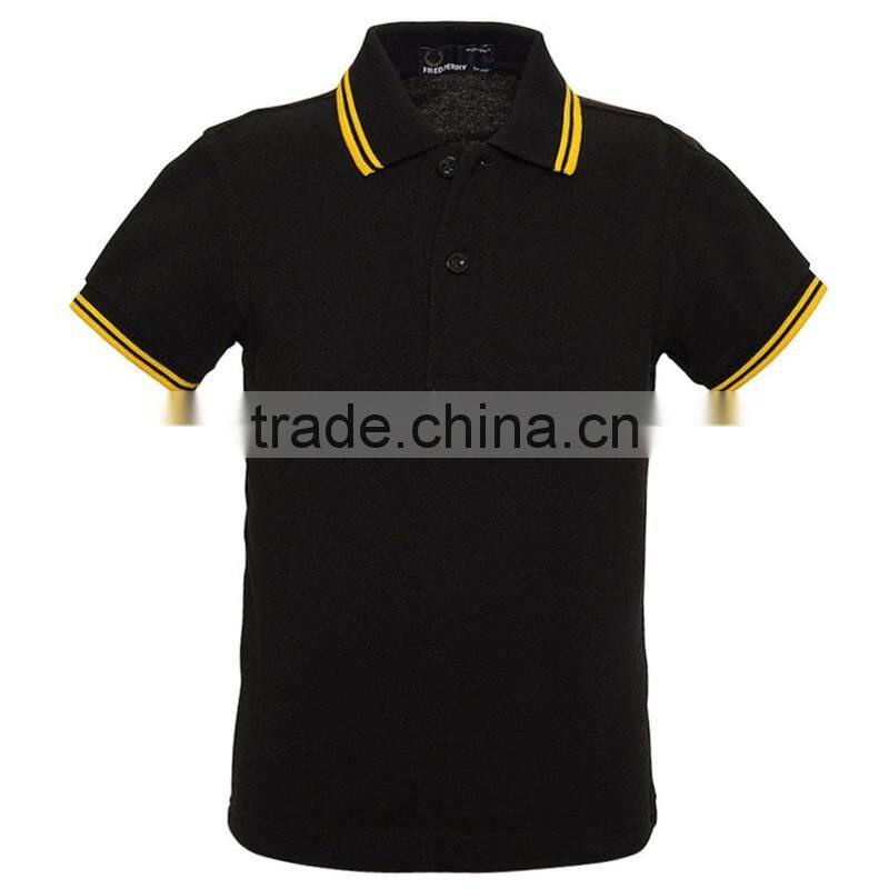 Dry fit polo shirt black design for men