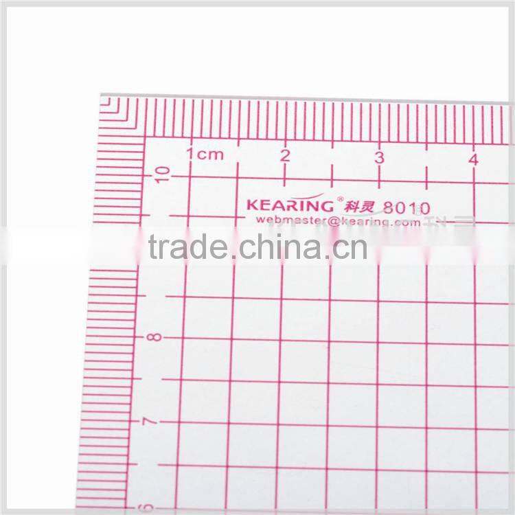 Kearing soft plastic trasparent sewing quilting ruler 110*150mm Built-in calibration for handicraft pattern making# 8010