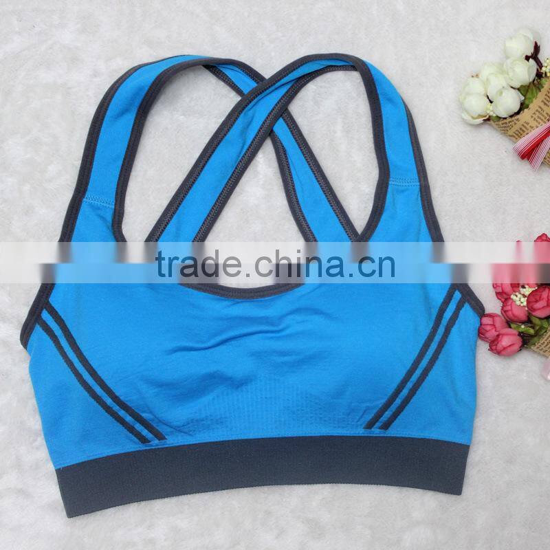 GZY 2015 new design sexy girl sport seamless hot sexy xxxx sports bra
