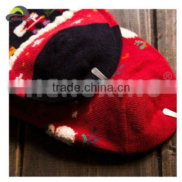 Custom Red Funny Christmas Socks