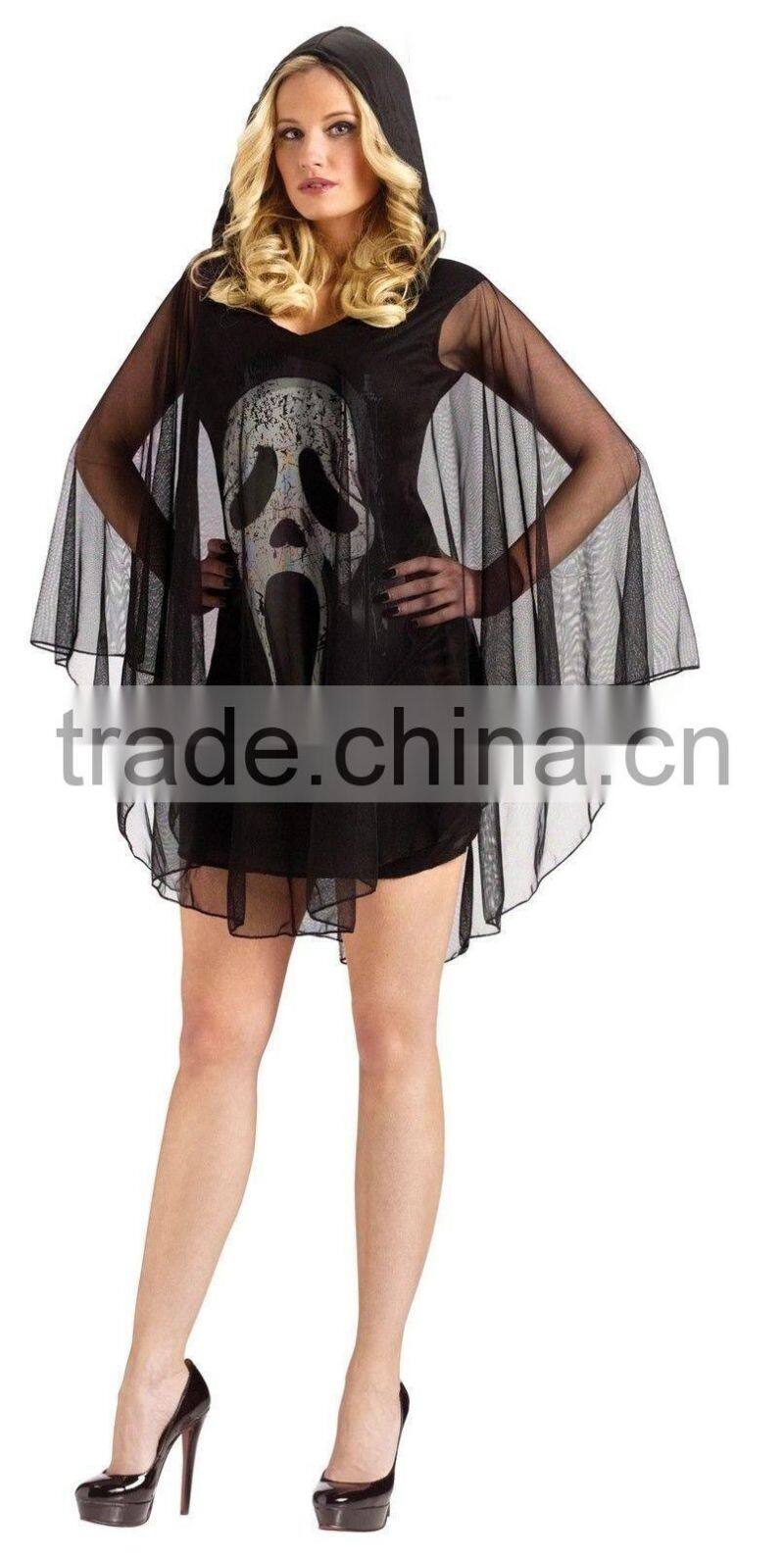 Adult Ghost Face Scream Poncho