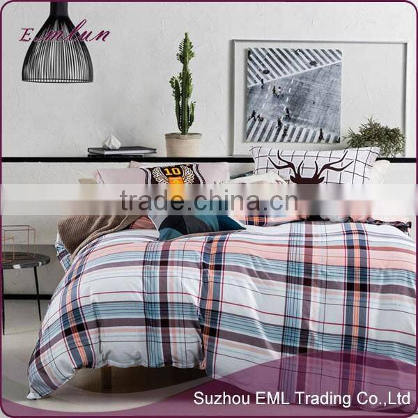 2016 new style design pure cotton bedclothes and half reactive printed twill cotton bedding four sets EML-12-W1003