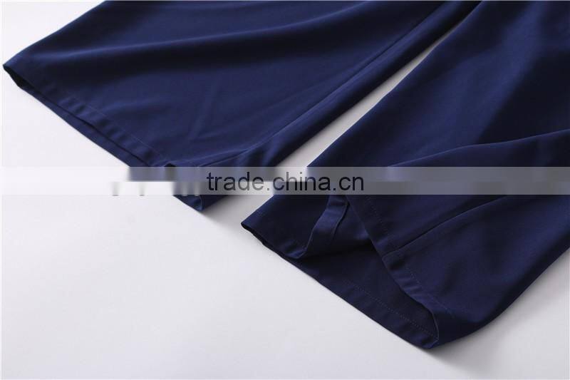 working women sleeveless white blue size cut jumpsuit with back zipper