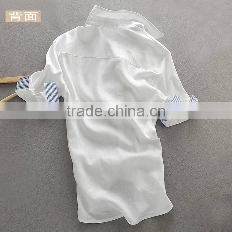 2015 100%cotton Customized feather Embroidered slim fit men dress african men shirt