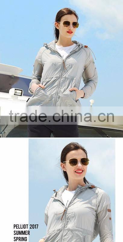 high quality hot long-sleeved hooded sun protection tops