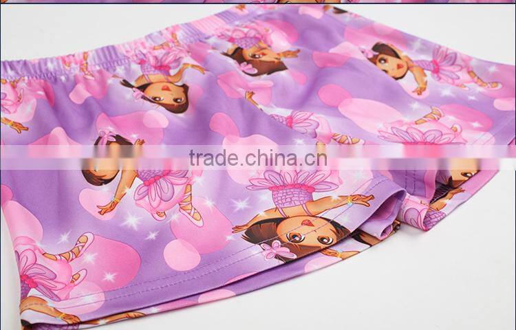 Girls' Knitted printed shorts