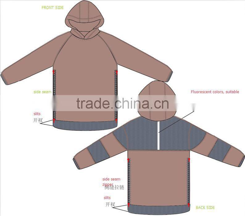 Latest factory design 2015 seamless sports running hoddies