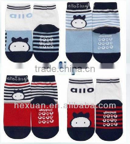 customized baby cotton socks, antislip Children's socks, 3-D socks