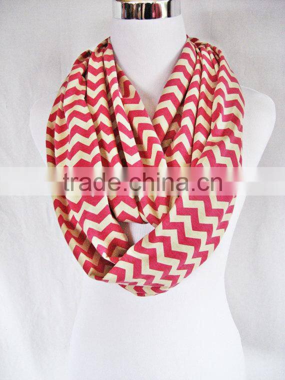 Red and white Stripe Christmas Scarf