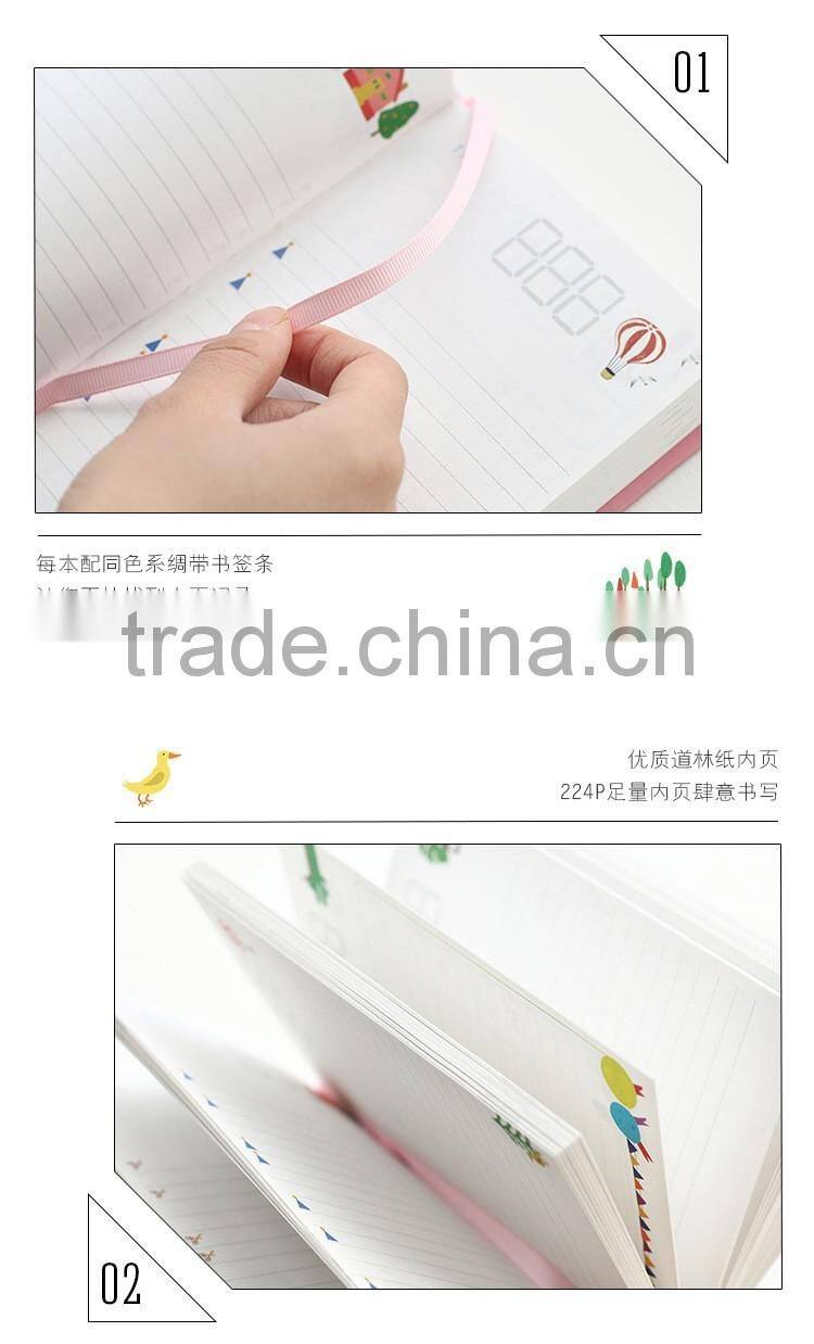 Cardboard student notebook section sewing hardcover notebook creative daily dairy planner