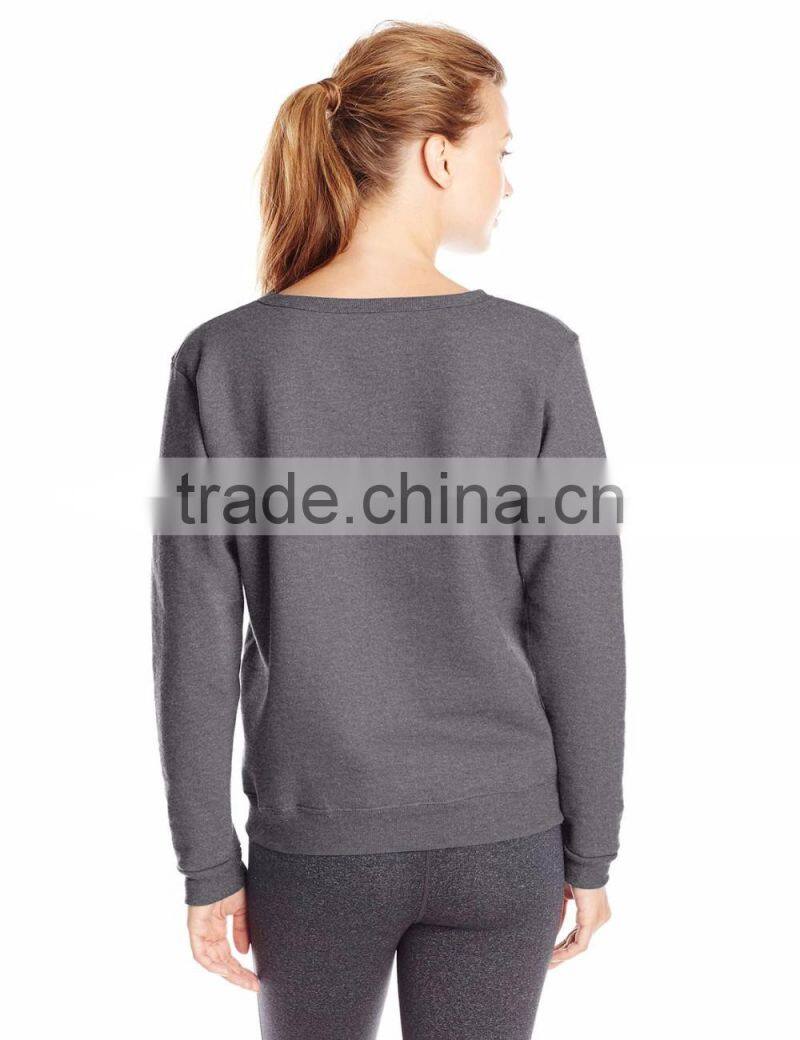 Custom Sports Plain Sweatshirts Cheap Fleece Sweater Girls Stylish Knitted Pullover Sweater