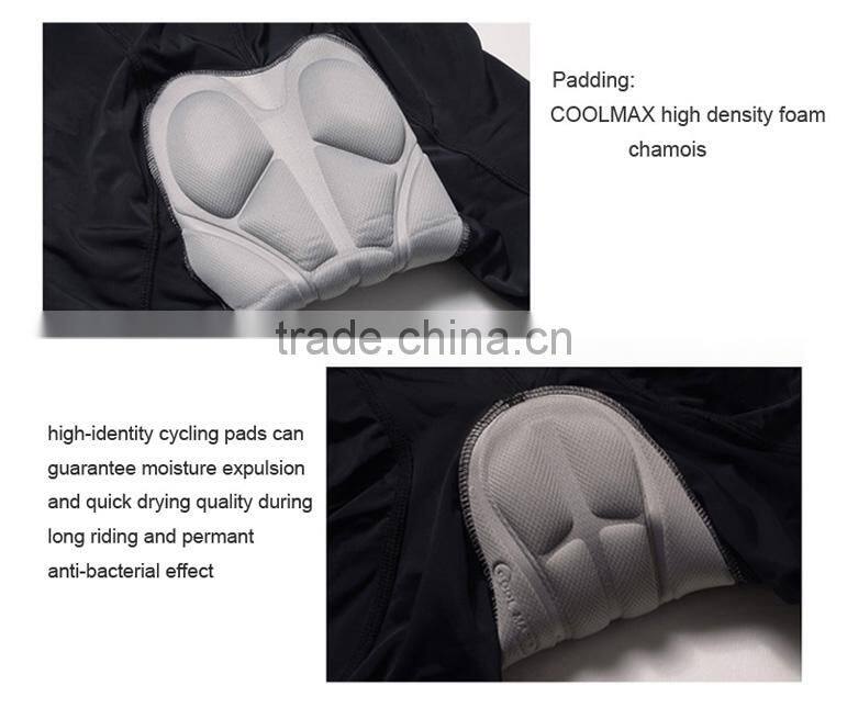 men high quality padded bike shorts