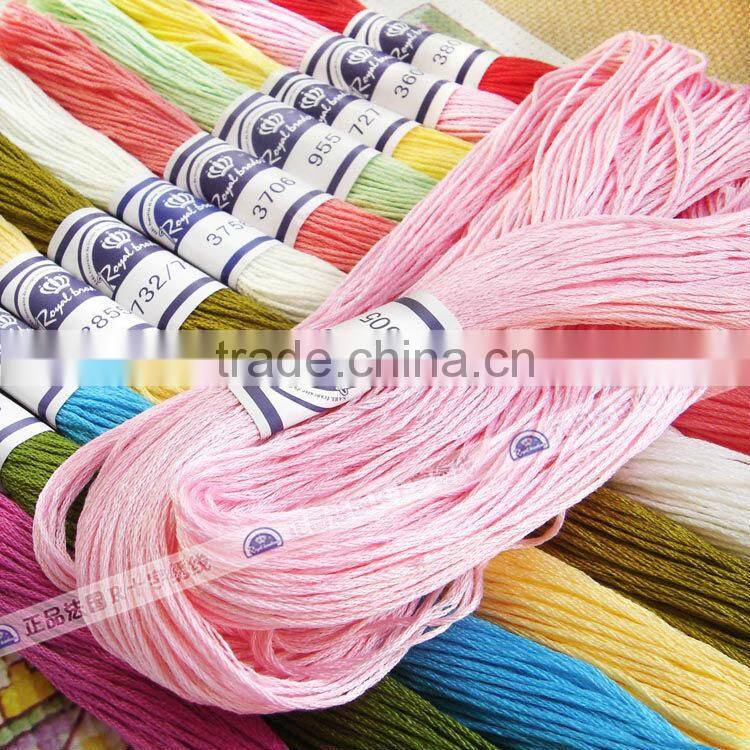 Wholesale cotton threads Cross stitch thread embroidery threads